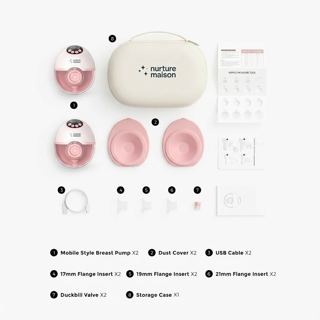 NurtureMaison Hands-Free Breast Pump
